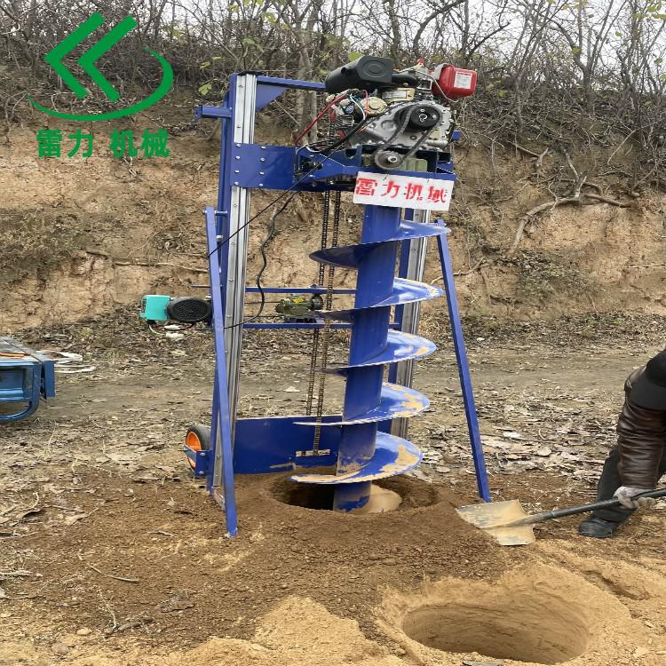 小型打樁鑽孔機旋轉式打洞深層入土